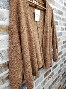 The Days Are Long Golden Brown Cardigan