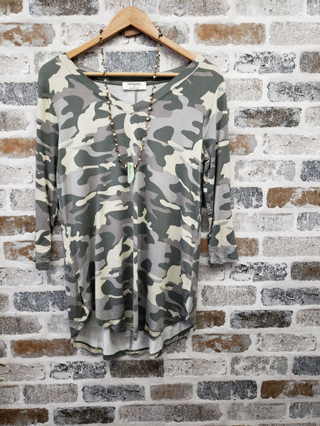 The Simple Days Camo Top