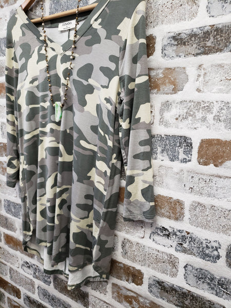 The Simple Days Camo Top