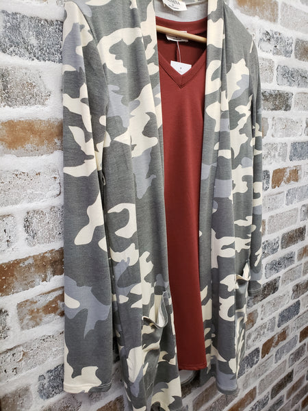 The Friday Camo Cardigan