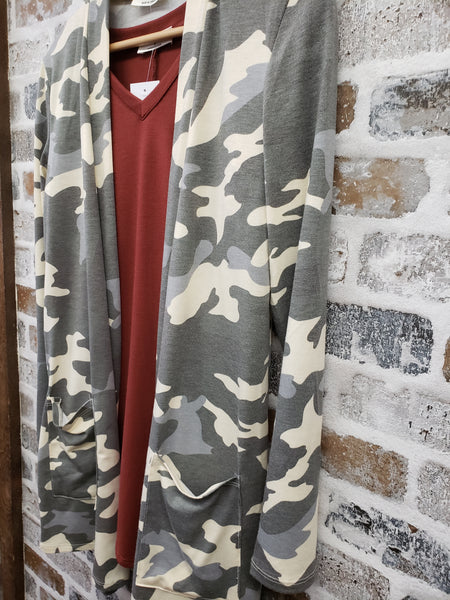 The Friday Camo Cardigan