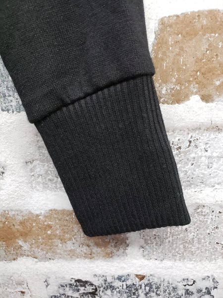 Come This Way Black Snap Cardigan