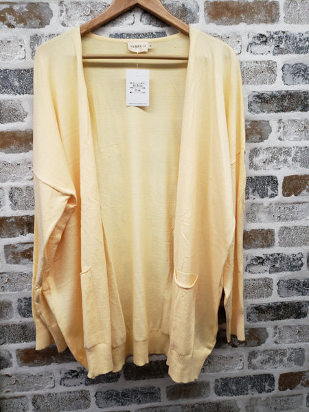 The Running Here Light Yellow Cardigan