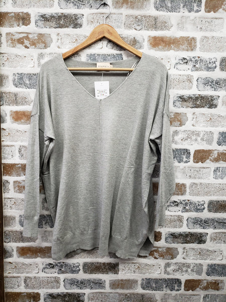 The Never Saw It Light Grey Top