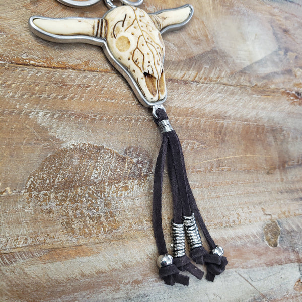 The Steer Head Keychain