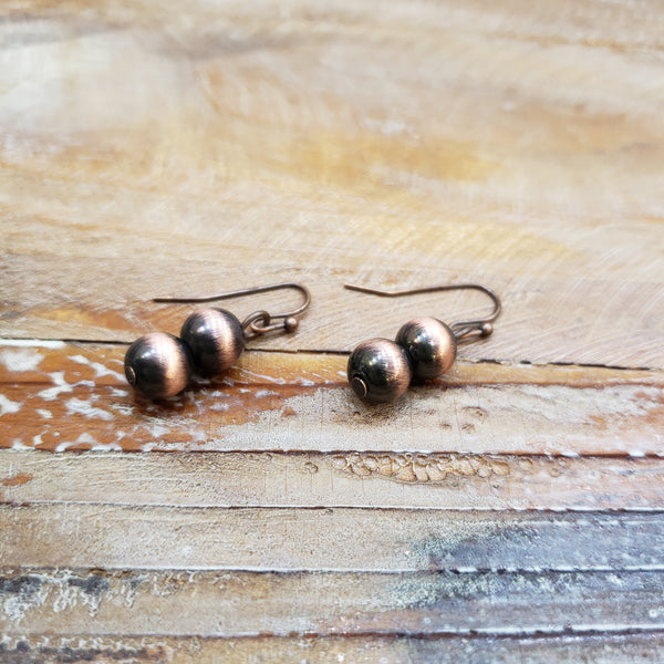 The Little Copper Drop Earrings