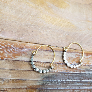 The Tiny Circle Silver Earrings
