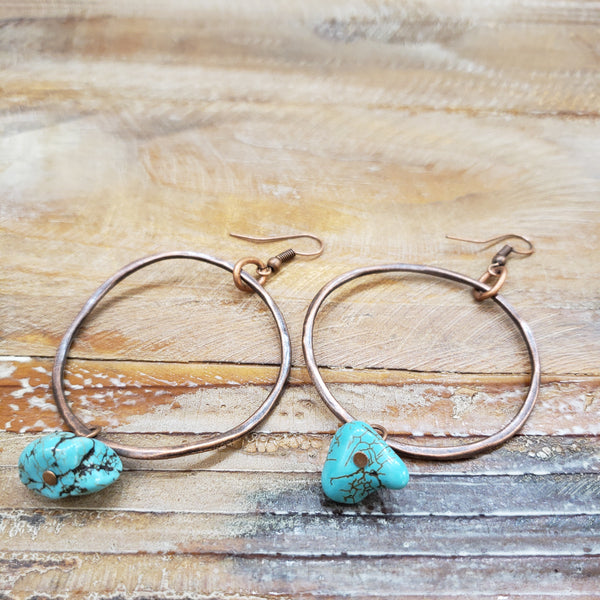 The Free To Be Copper Earrings
