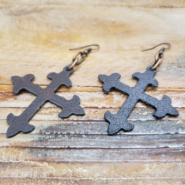 The Take It Away Dark Copper Earrings
