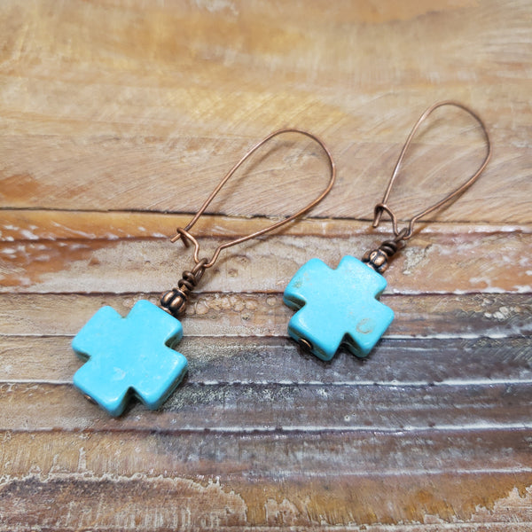 The Long To Tell Turquoise Earrings
