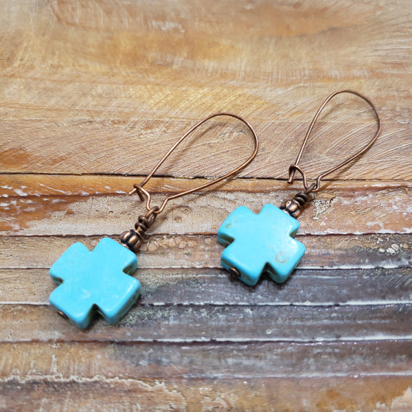 The Long To Tell Turquoise Earrings