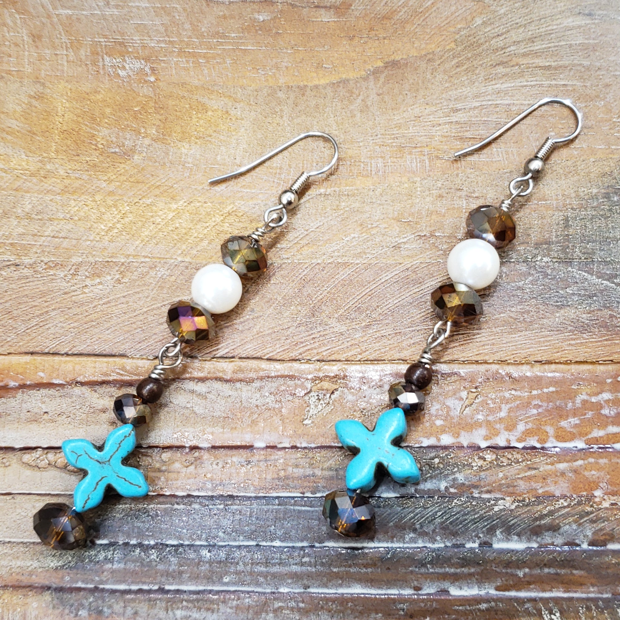 The Dangle Days Cross Earrings