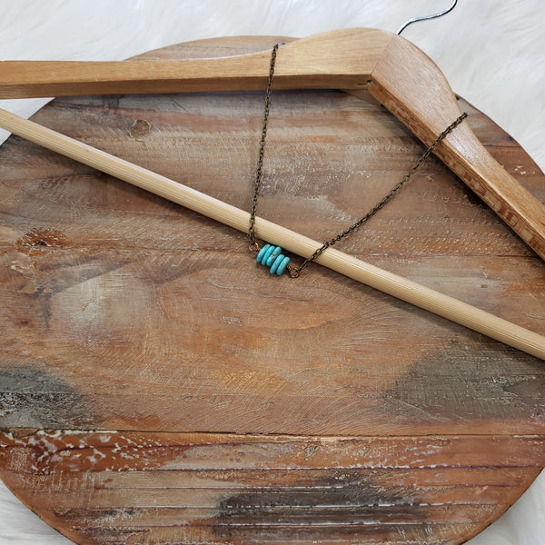 The Rocky Bar Turquoise Little Necklace