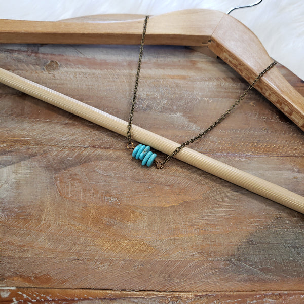The Rocky Bar Turquoise Little Necklace