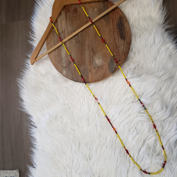Never Walk Away Yellow Necklace