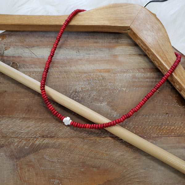 The Simplest Red Necklace