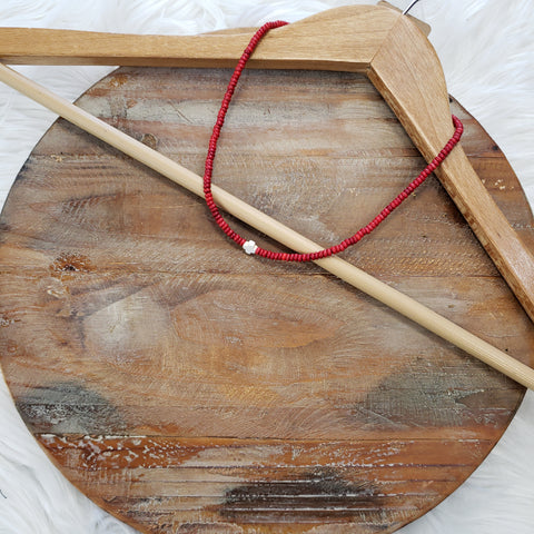 The Simplest Red Necklace
