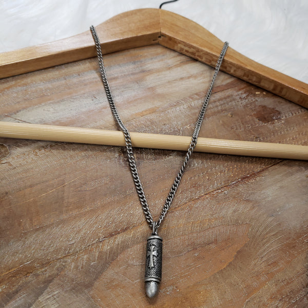 The Little Silver Bullet Necklace