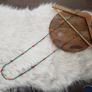 Never Walk Away Teal Necklace