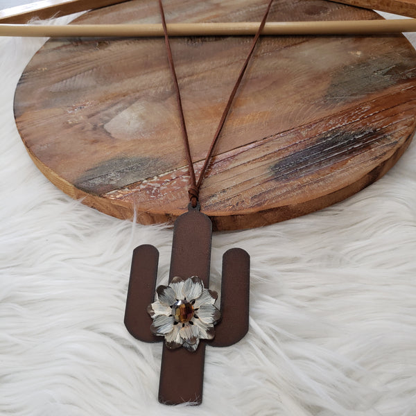The Cactus Flower Necklace