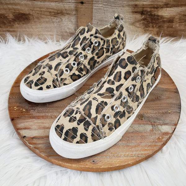 Today Is The Day Leopard Silver Sneaker