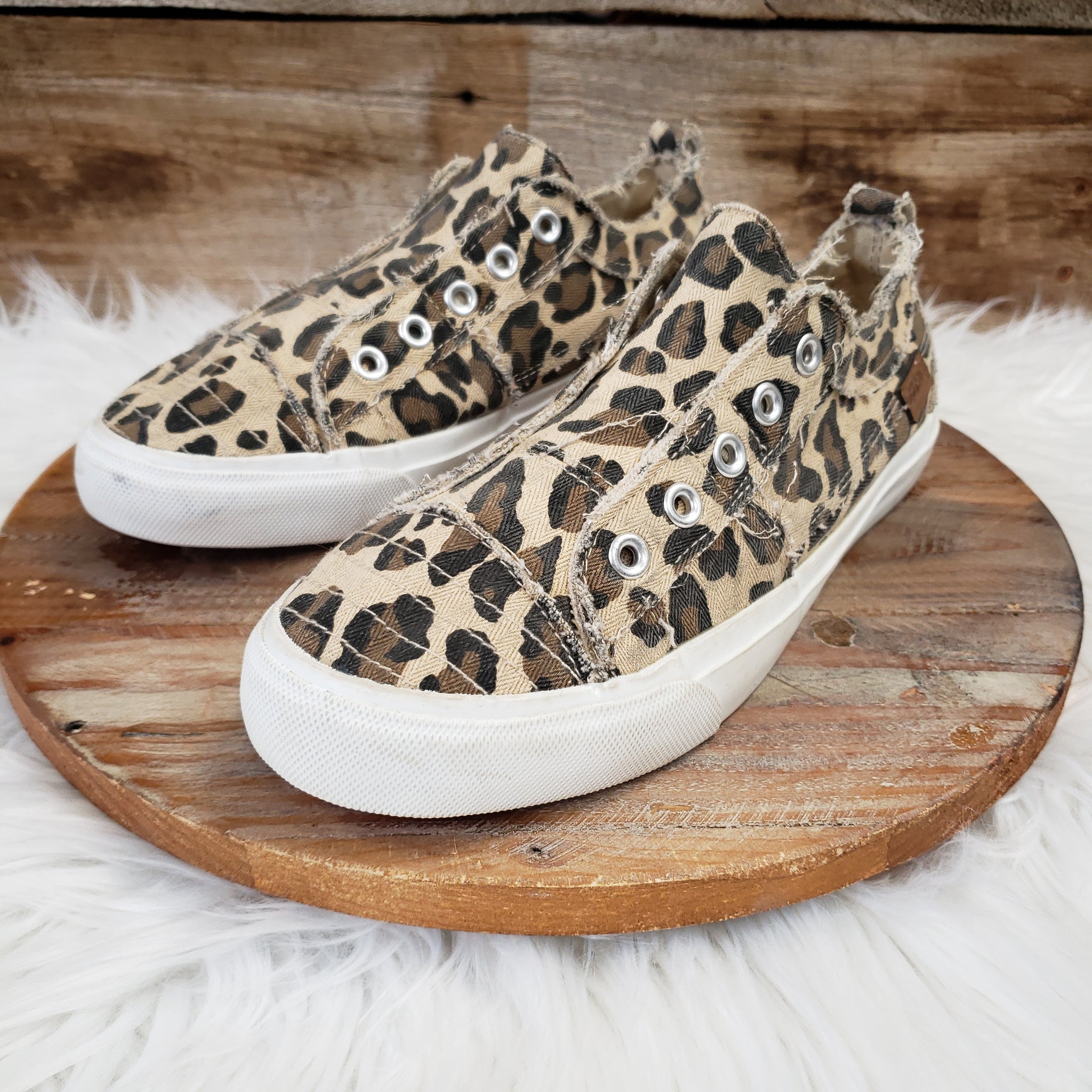 Today Is The Day Leopard Silver Sneaker