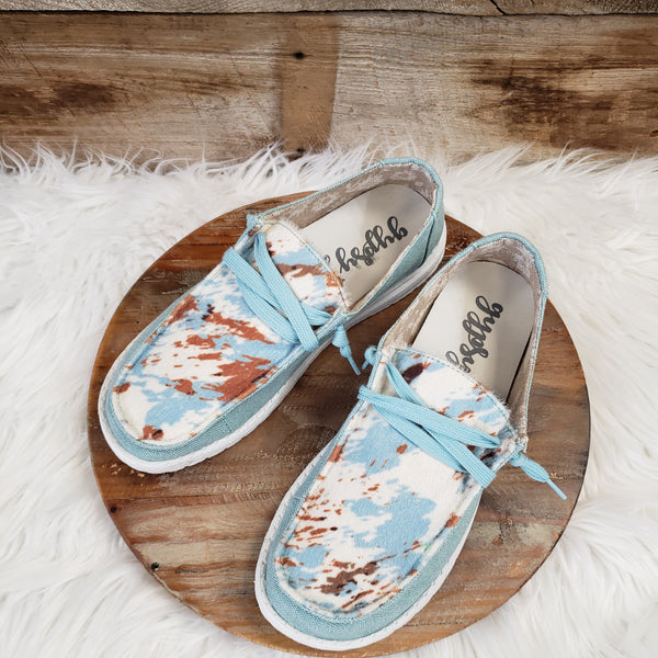 The Turquoise and Hide Shoes