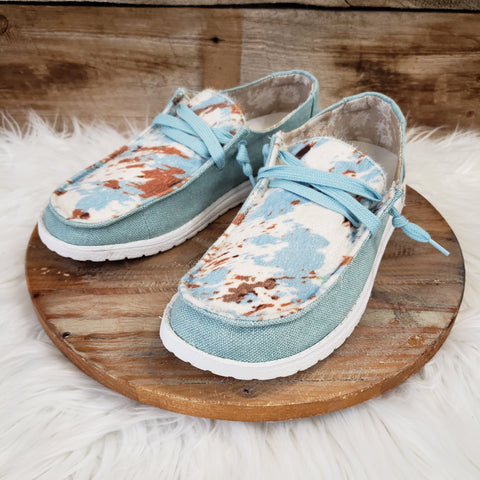 The Turquoise and Hide Shoes