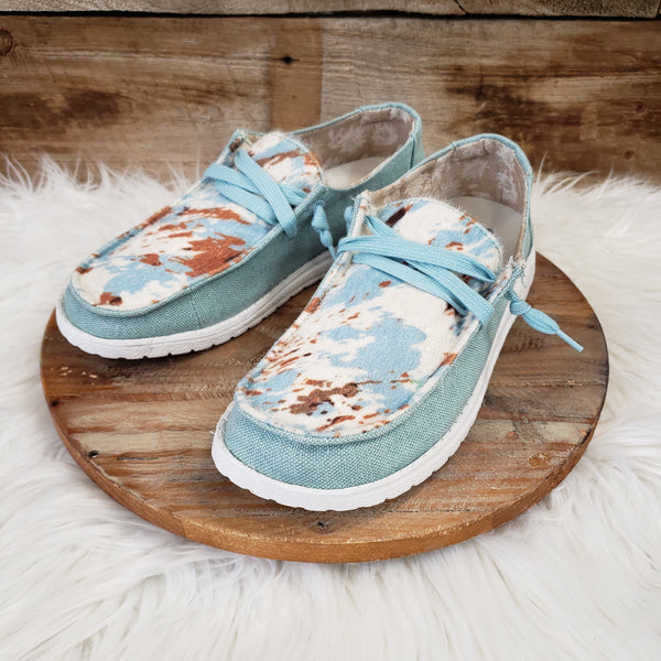 The Turquoise and Hide Shoes