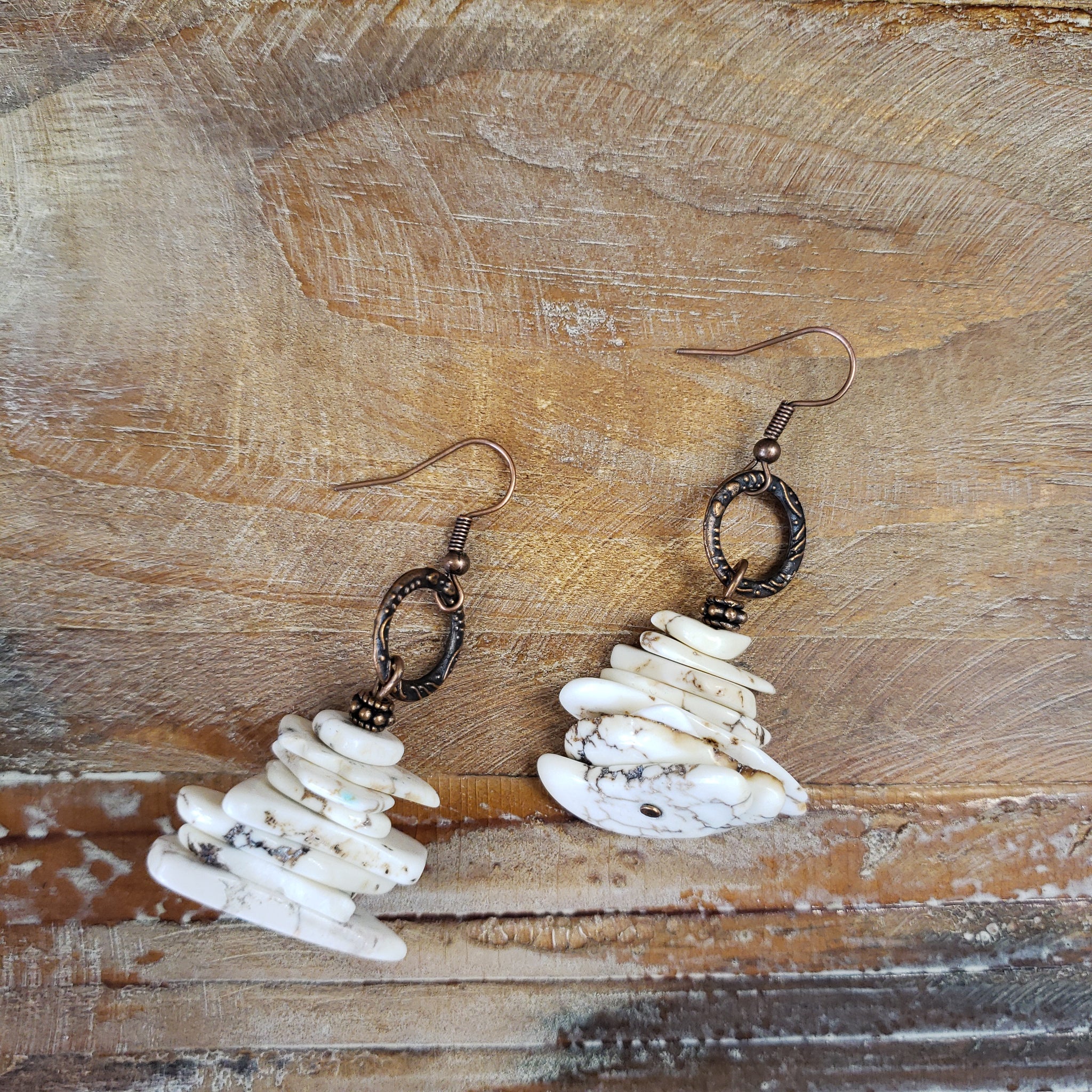 The Stacked Bone Earrings