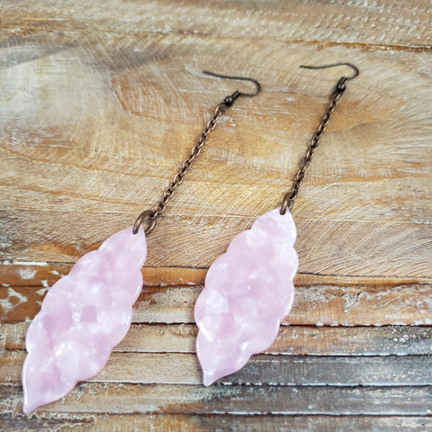 The Long Way Rosey Dangle Earrings