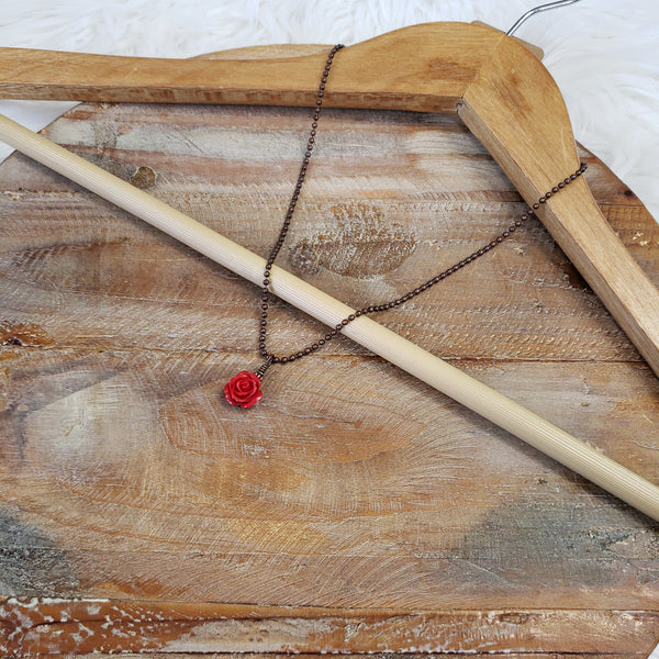 The Red Rose Necklace