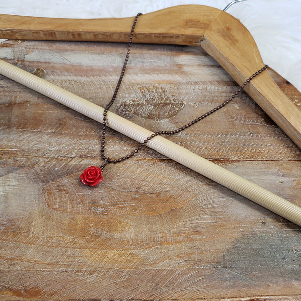 The Red Rose Necklace
