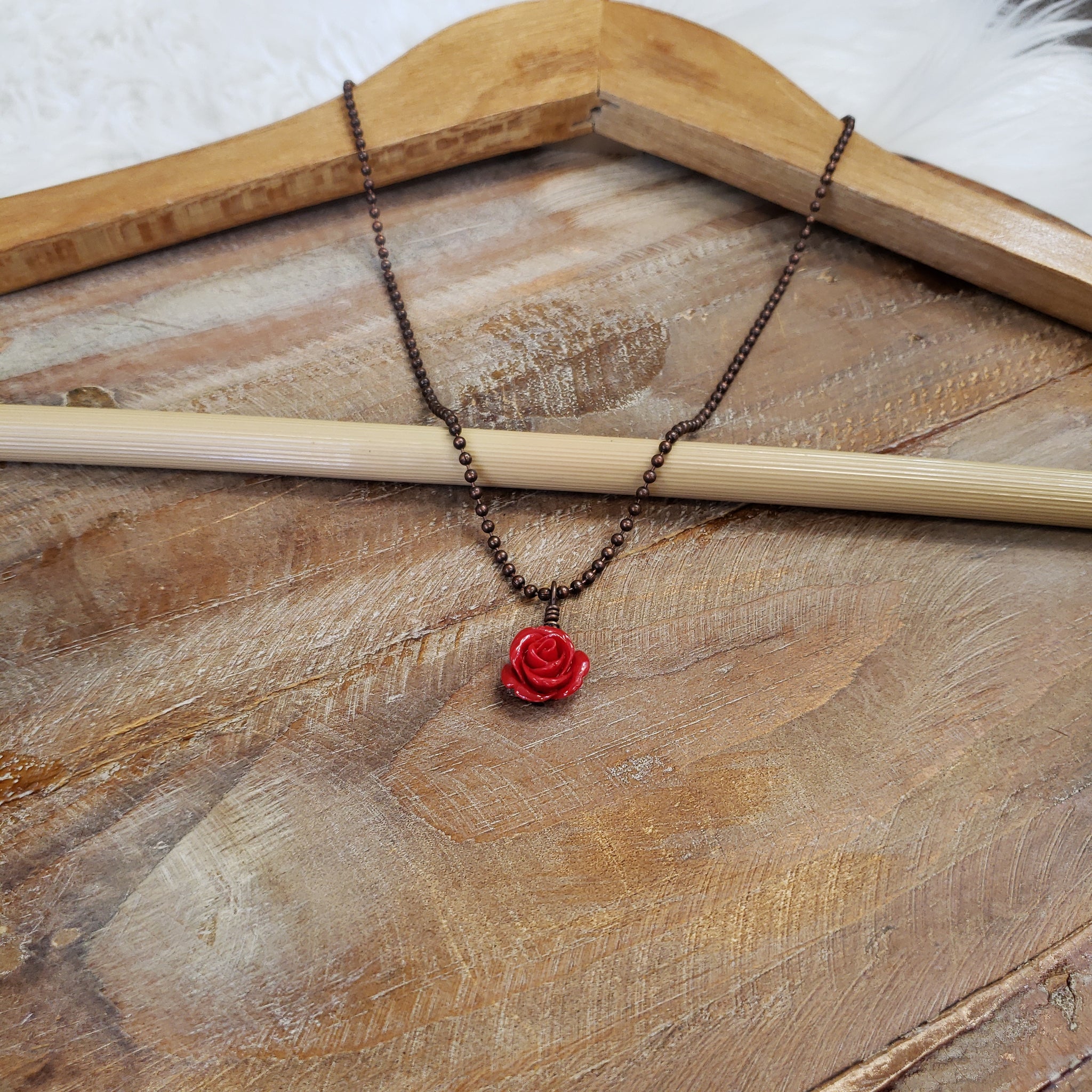 The Red Rose Necklace