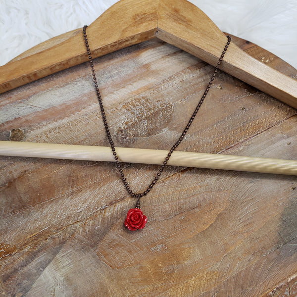 The Red Rose Necklace