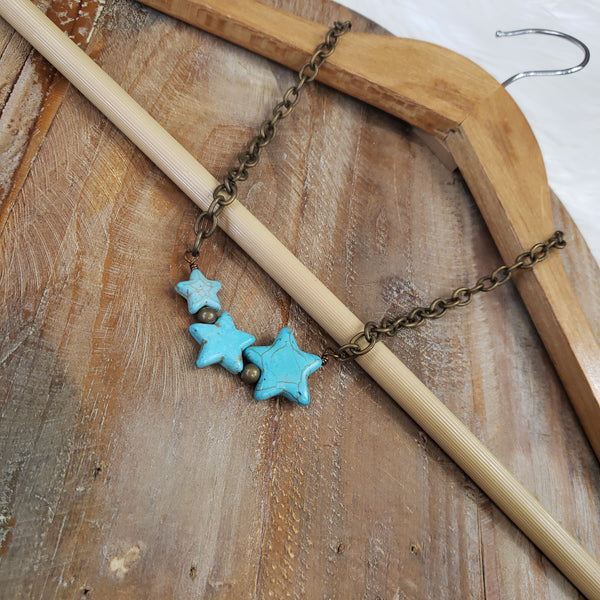 The Starry Days Brass Necklace