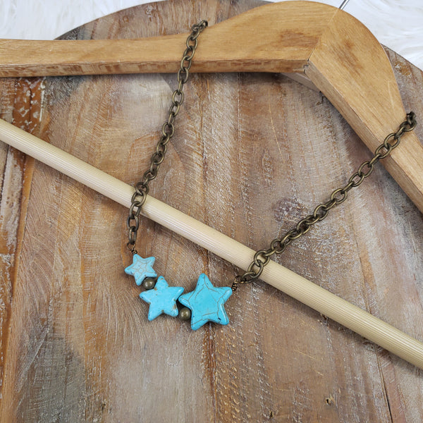 The Starry Days Brass Necklace