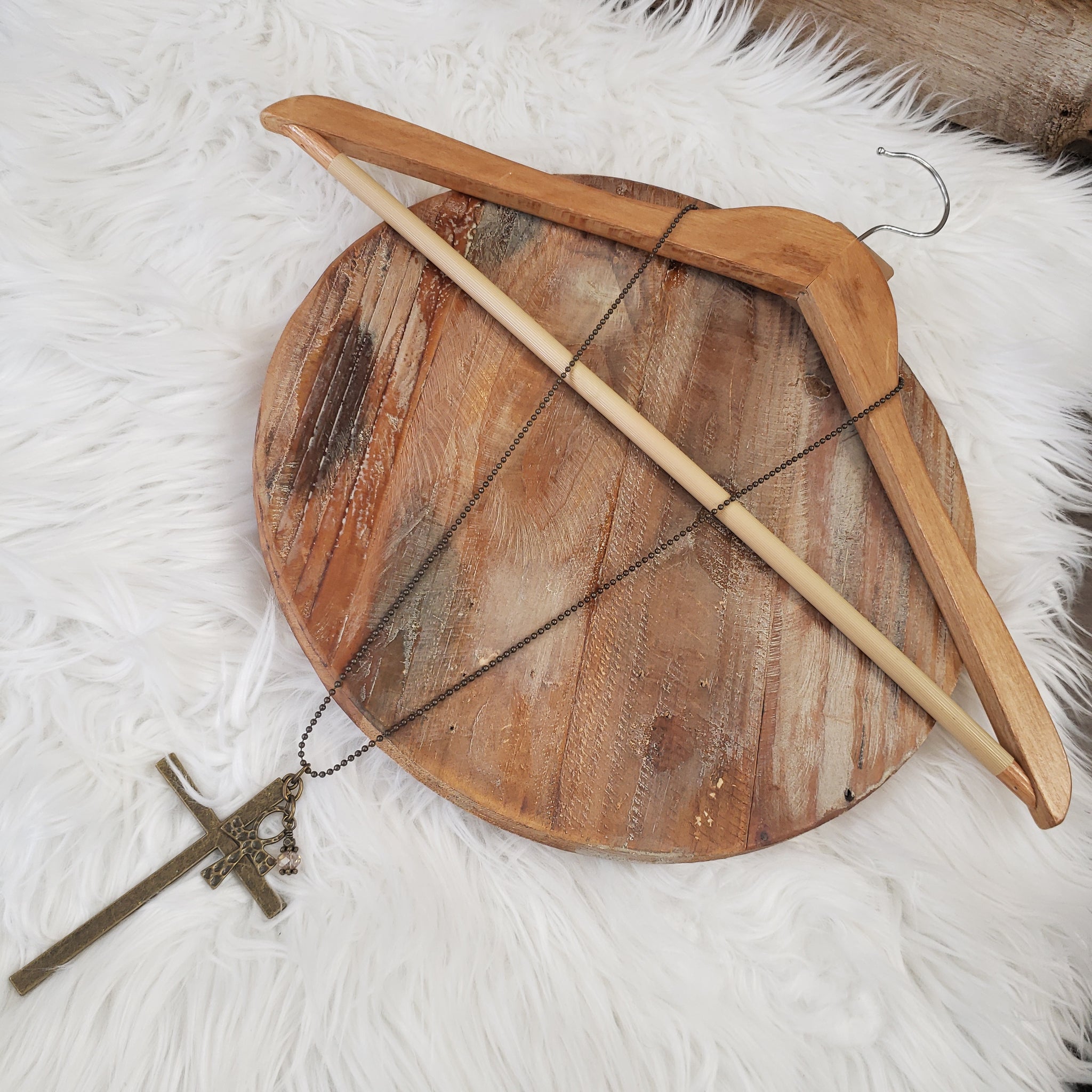 I Need This Brass Cross Necklace