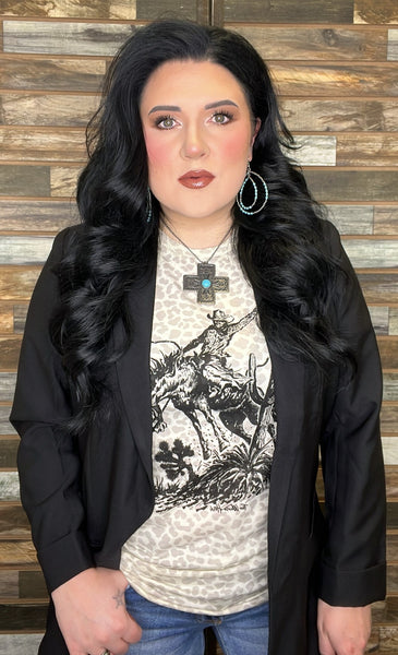 The Look Forward Black Blazer