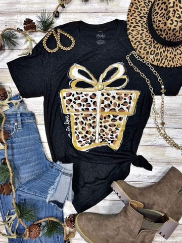 The Leopard Christmas Package Tee