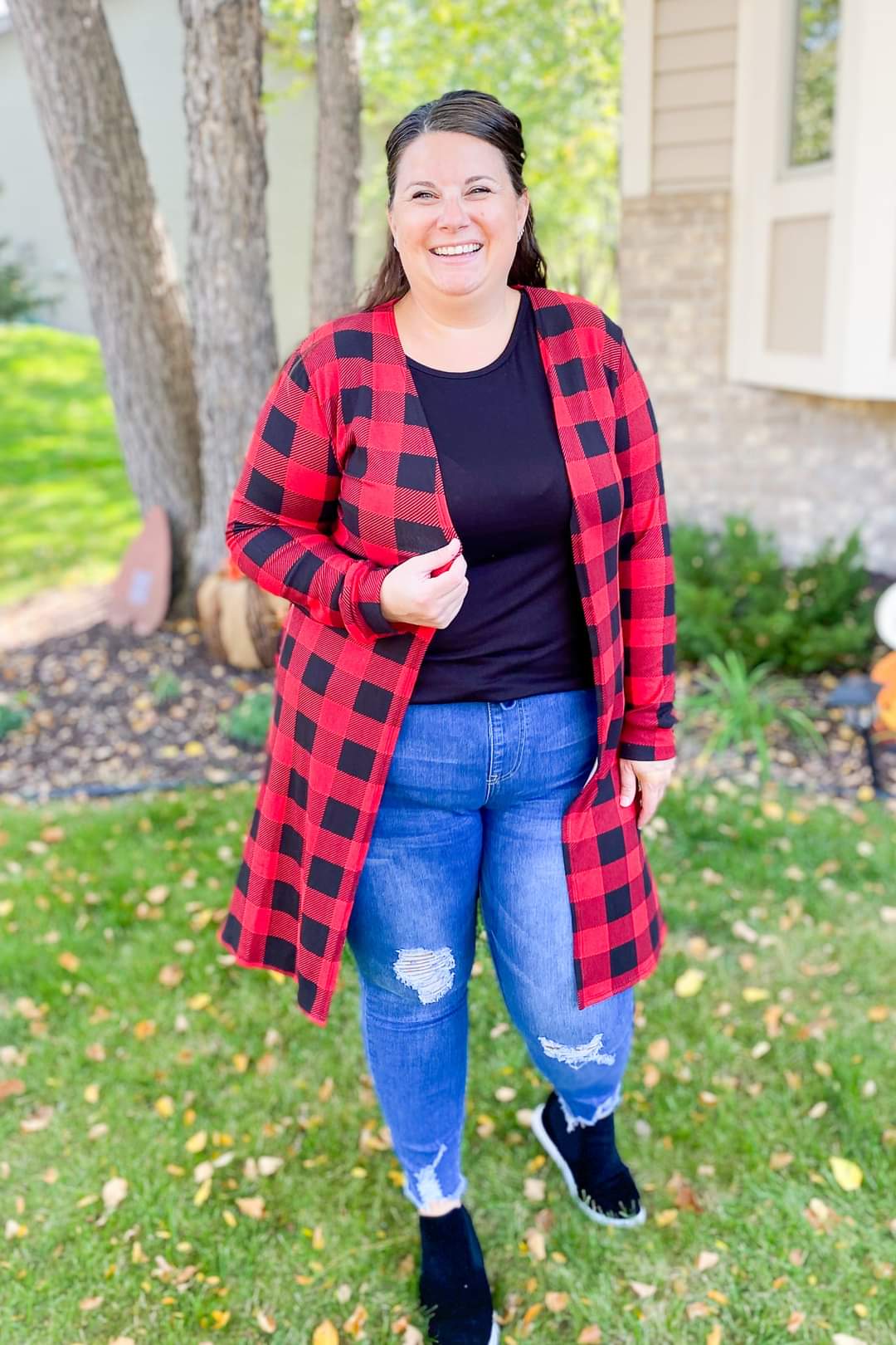 The Perfect Plaid Cardigan