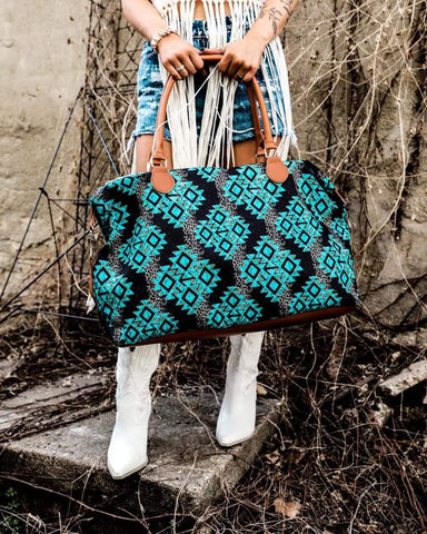 The Perfect Turquoise Weekender Bag