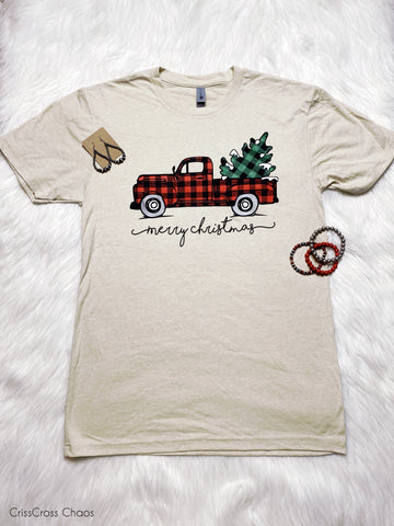 The Cream Christmas Truck Tee