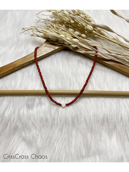 The Simplest Red Necklace