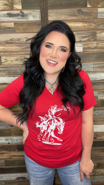 The White Bronc Red Tee