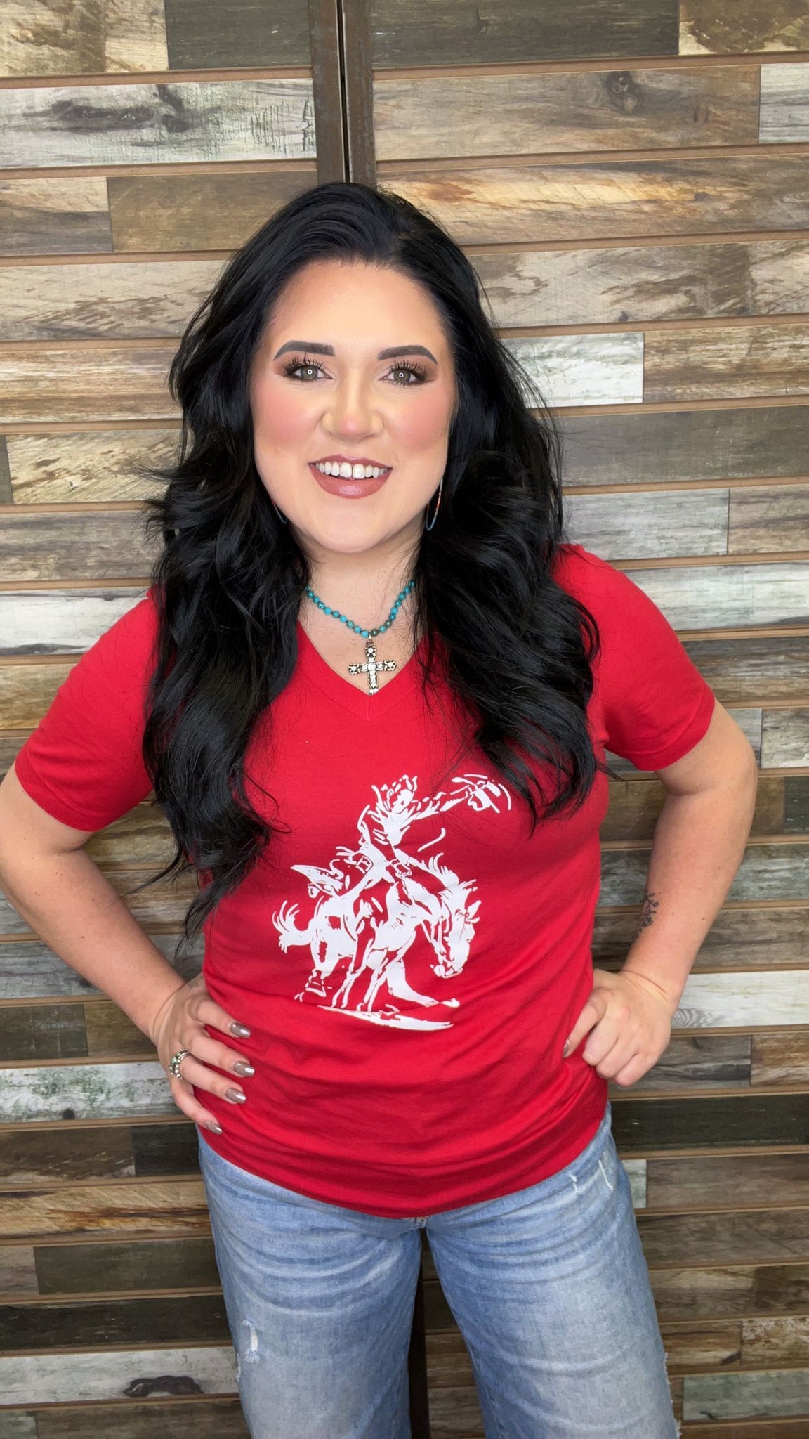 The White Bronc Red Tee