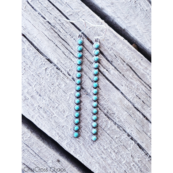 Long Time Turquoise Earrings