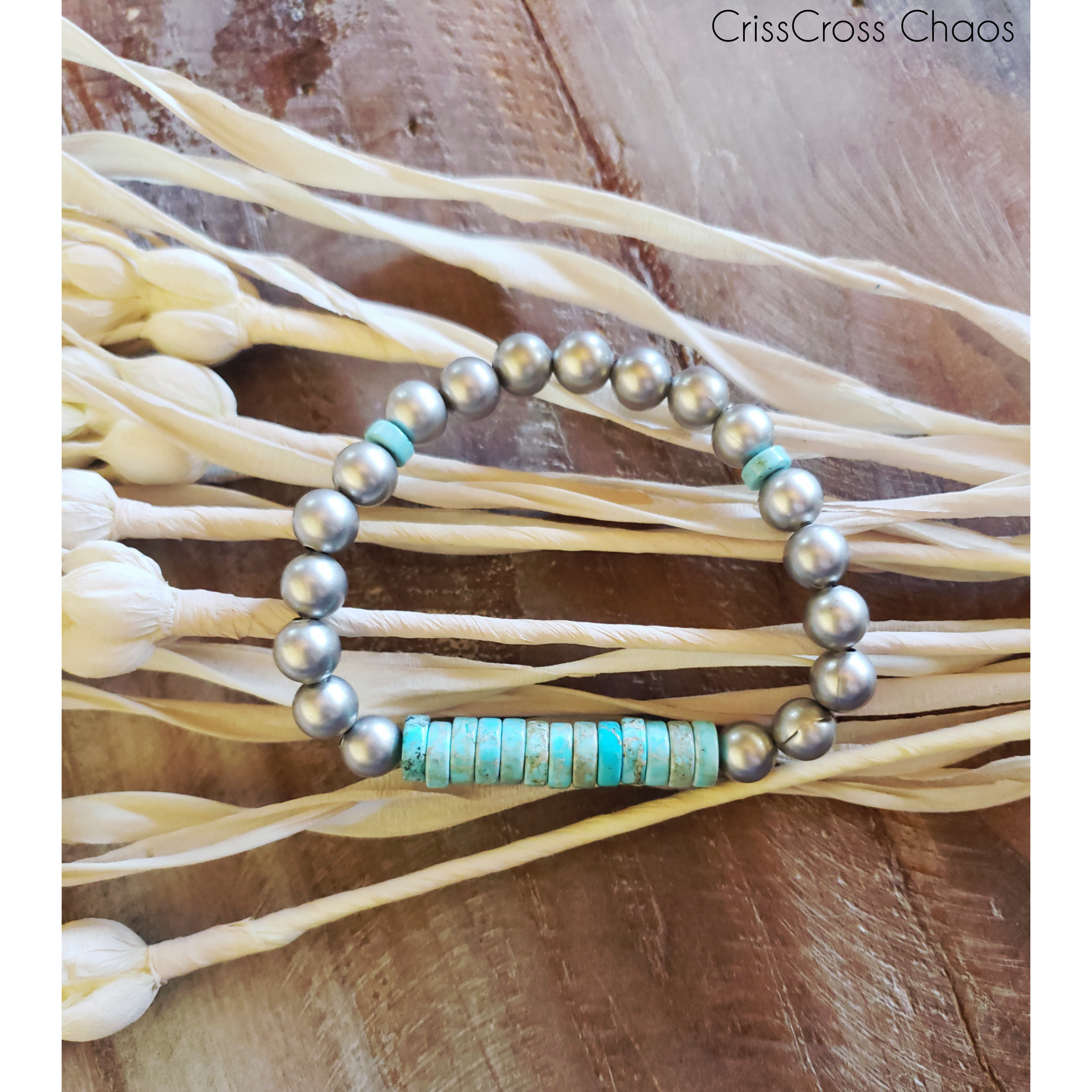 The Turquoise Bar Stretch Bracelet