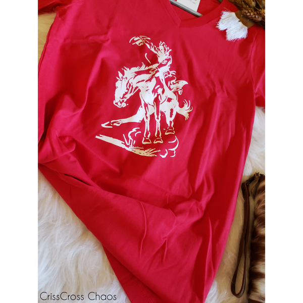 The White Bronc Red Tee